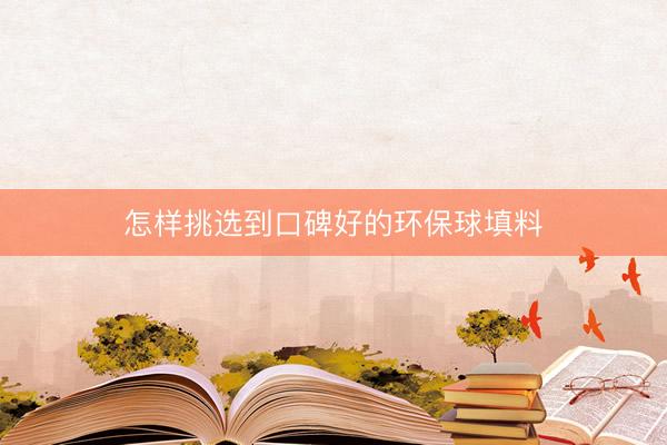 怎样挑选到口碑好的环保球填料