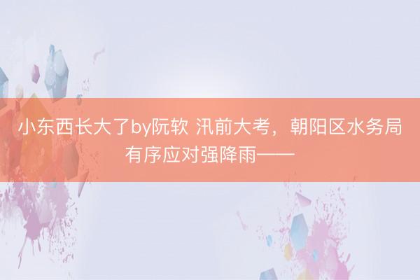 小东西长大了by阮软 汛前大考，<a href=