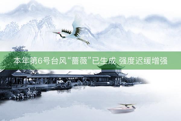 本年第6号台风“蔷薇”已生成 强度迟缓增强